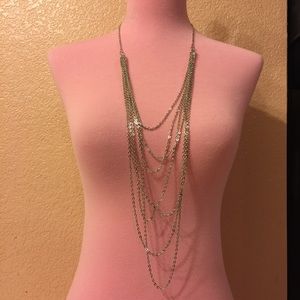 ⭐️ Awesome metallic multiple layered chain costume statement necklace ⭐️
